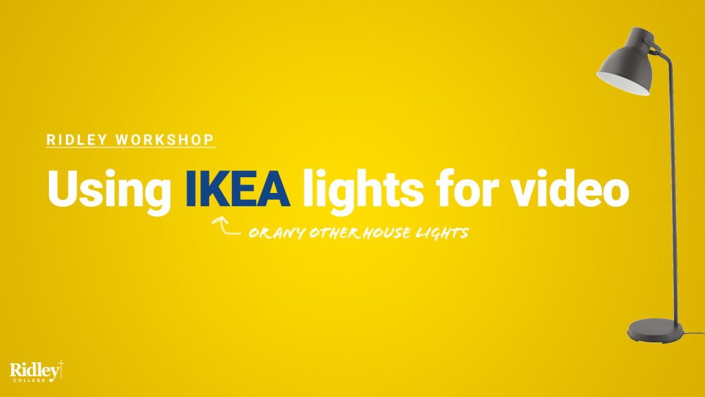 Using Ikea Lights for Video (Webinar)